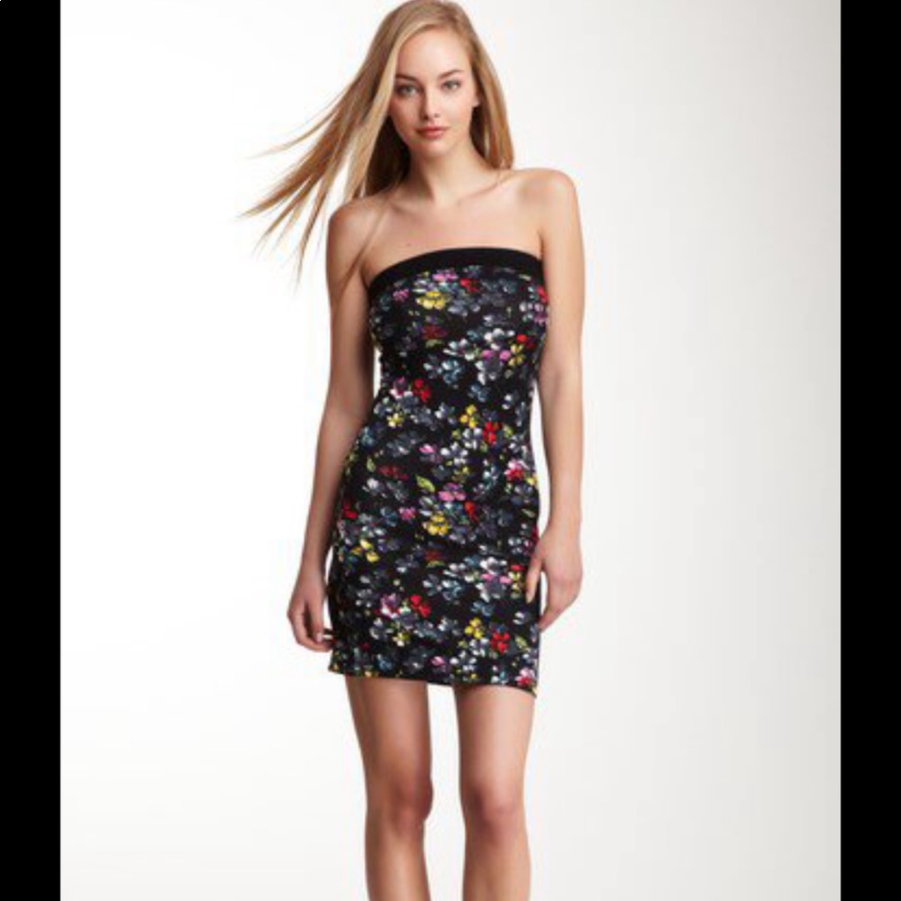 FC Jeans Black Floral Mini Dress